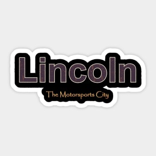 Lincoln Grunge Text Sticker